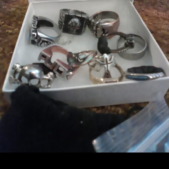 Biker ring,wedding engagement ring - Picture 2 of 2